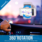 Universal Car Window/Dash Mount Holder for Most Smartphones Devices [White]