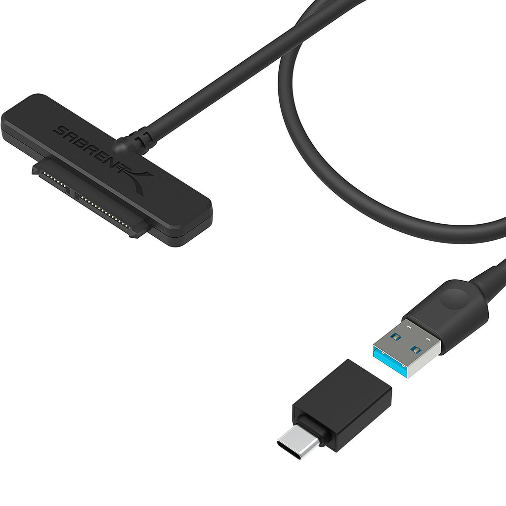 SABRENT Câble Adaptateur USB 3.2 vers SATA pour disque dur et SSD 2,5, SSD/HDD  Convertisseur, SATA I/II/III Hard Drive Adapter Supporte UASP/Trim/Smart  Compatible avec Windows, Mac OS (EC-SSHD) : : Informatique