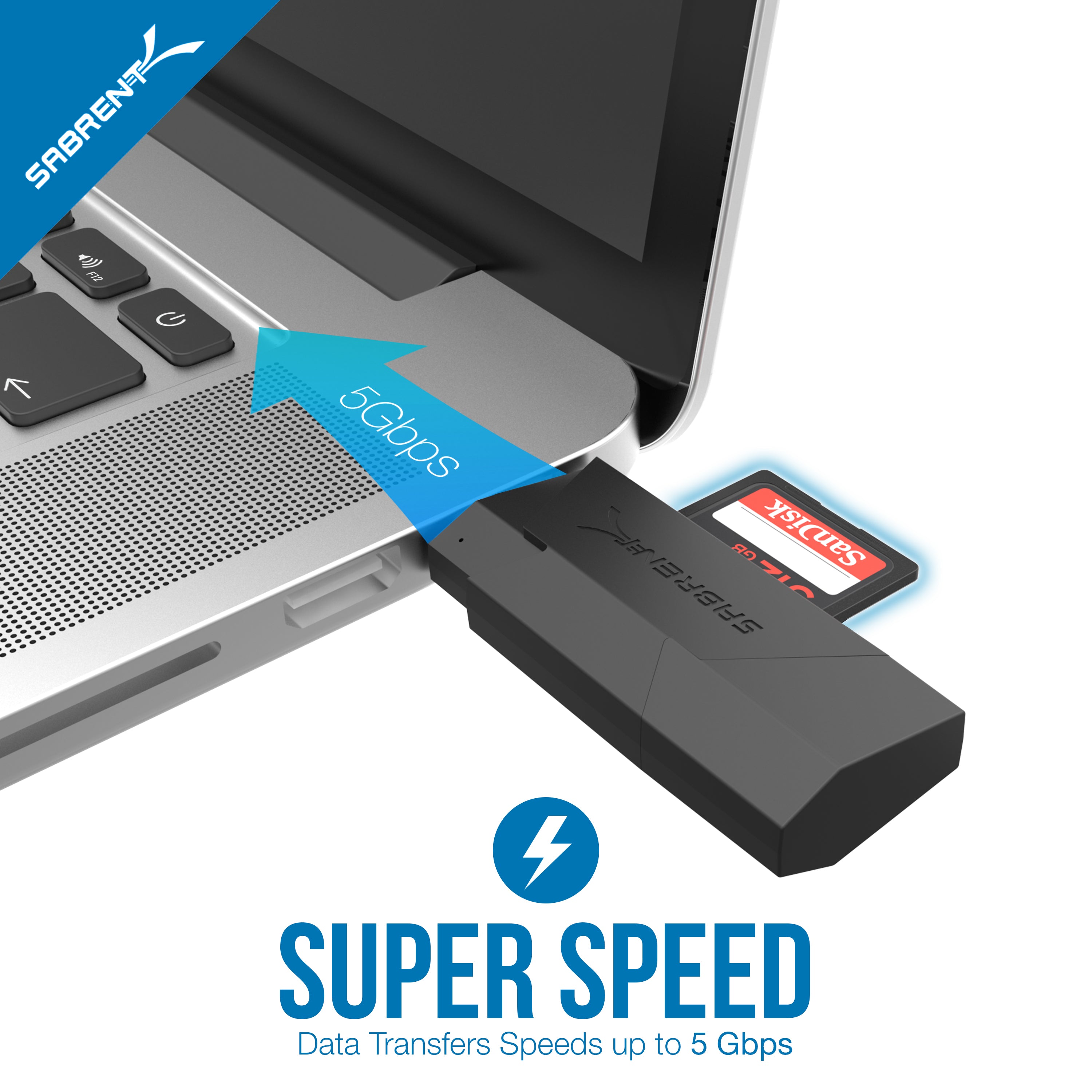 2-Slot Micro USB OTG and USB 3.0 Flash Memory Card Reader - Supports SD , SDHC , SDXC , MMC / MicroSD , T-Flash [Black]