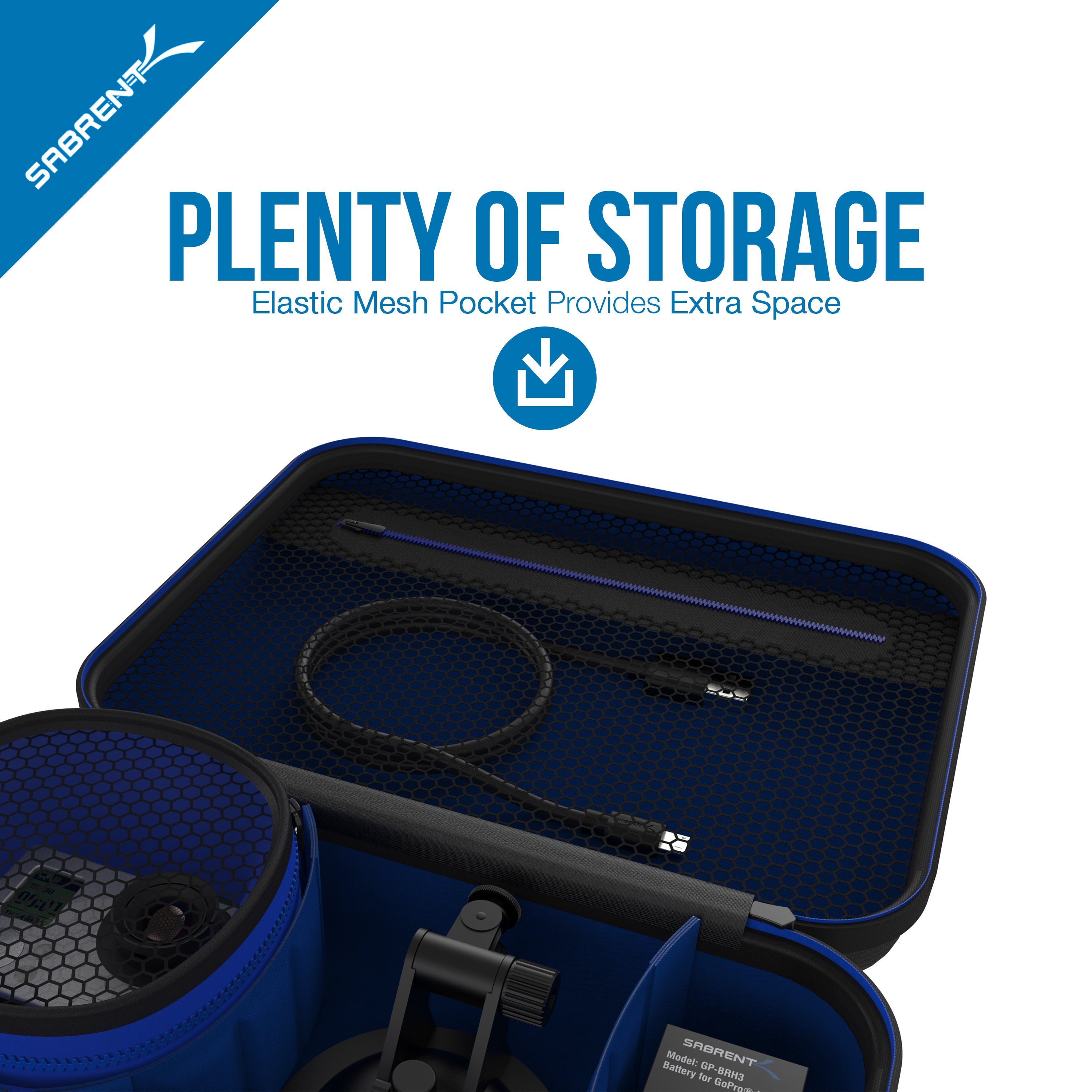 Universal Travel Case for GoPro or Small Electronics and Accessories [Medium]