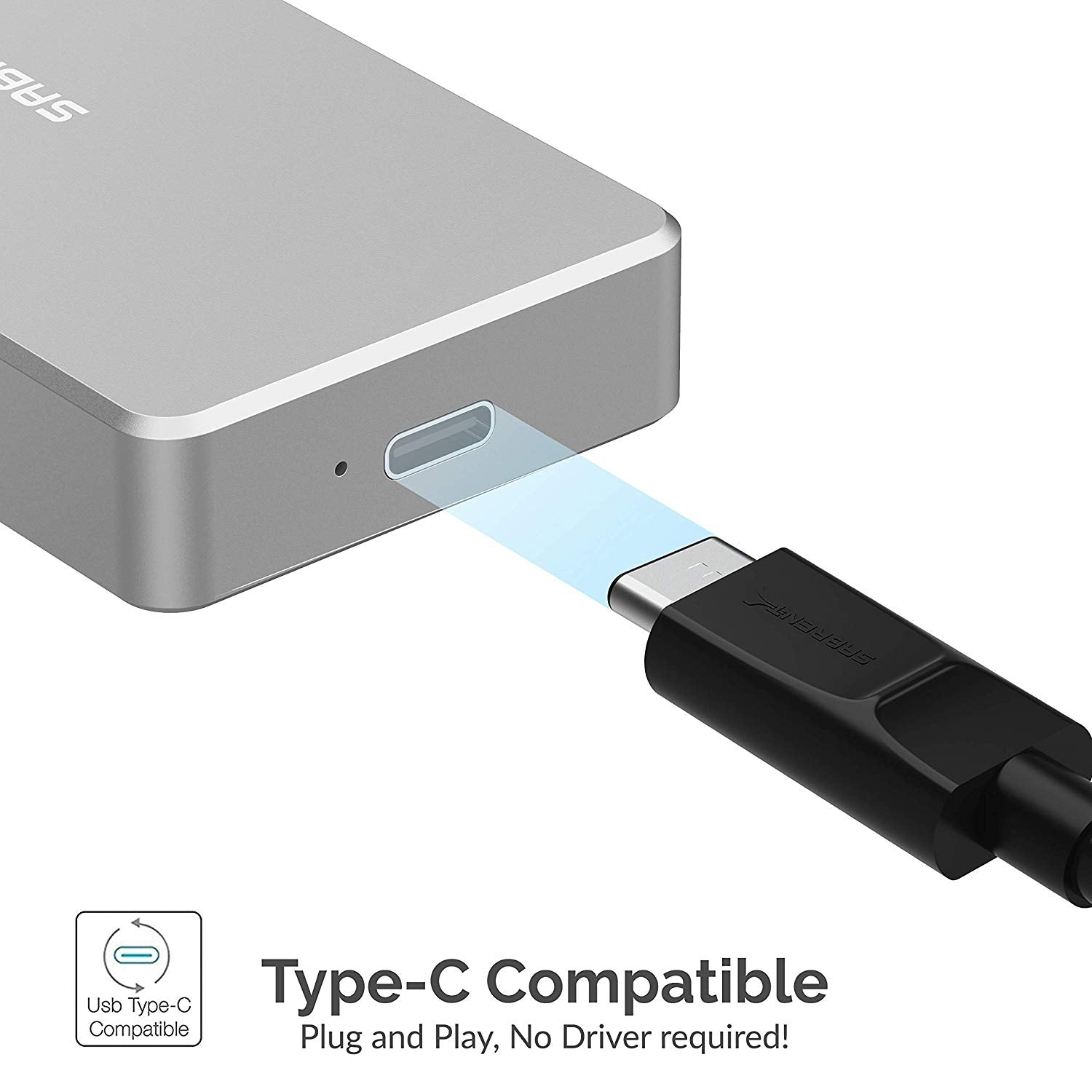 Sabrent Rocket Pro 1TB NVMe USB 3.1 External Aluminum SSD (SB-1TB-NVME)