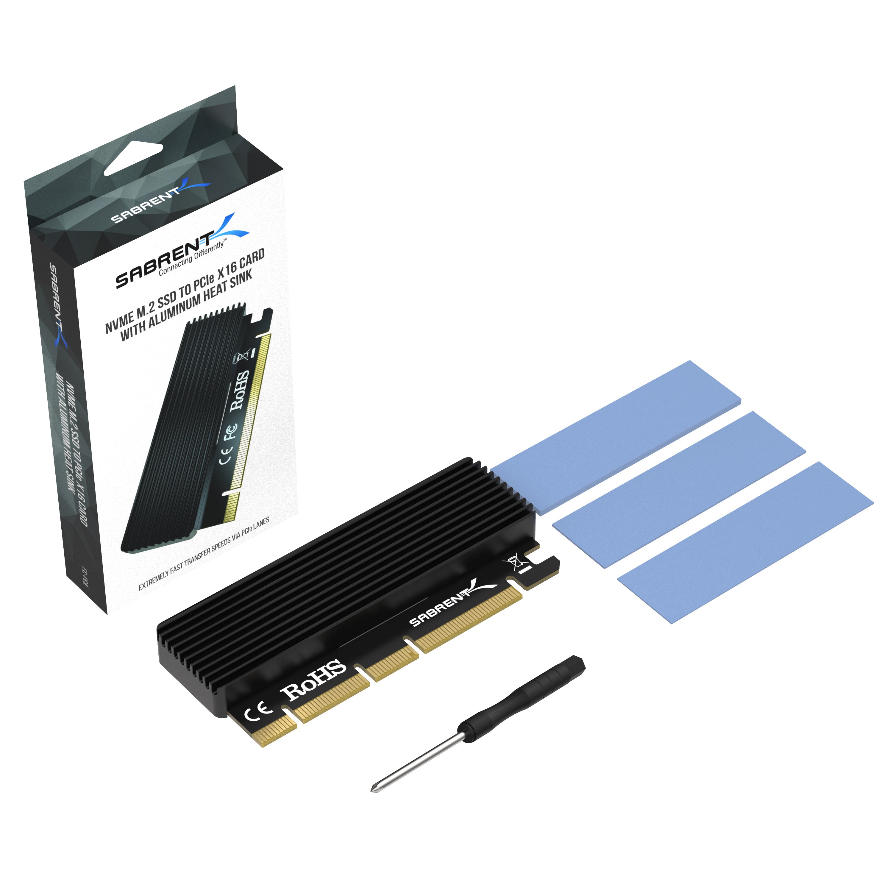 M.2 NVMe SSD PCIe 4.0 Adapter with Covered Heat Sink