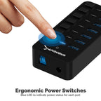 USB 3.0 Hub With Power Switches