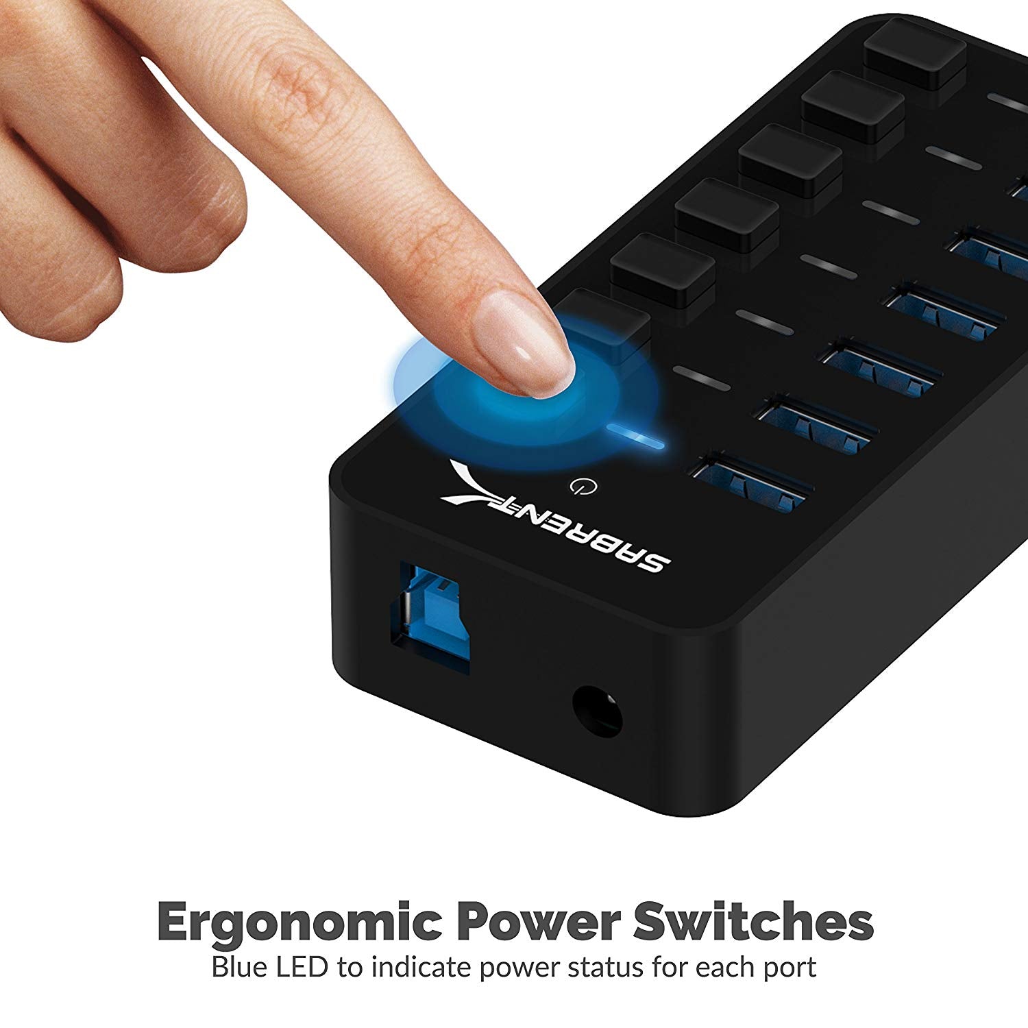 USB 3.0 Hub With Power Switches