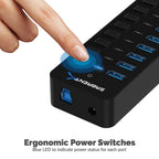 USB 3.0 Hub With Power Switches