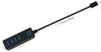 4 Port Portable USB 3.0 Hub with Power Switch