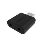 USB to 2 X 3.5mm Audio Stereo Splitter