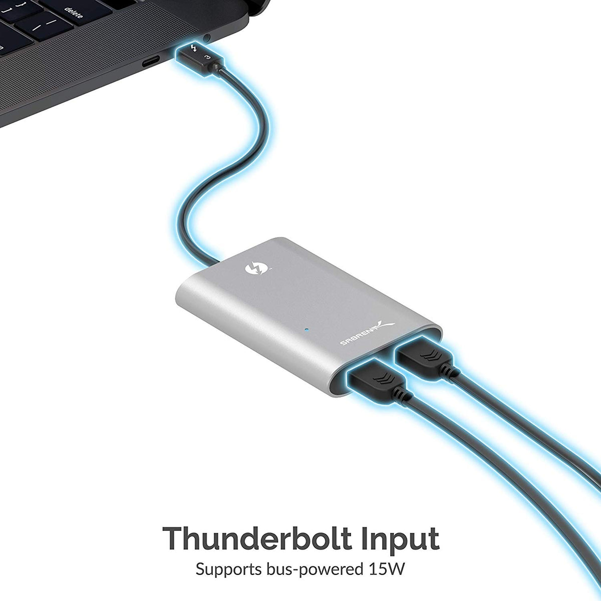 Thunderbolt 3 to Dual HDMI 2.0 Adapter [Supports Up to Two 4K 60Hz Monitors on Mac and Windows Systems]