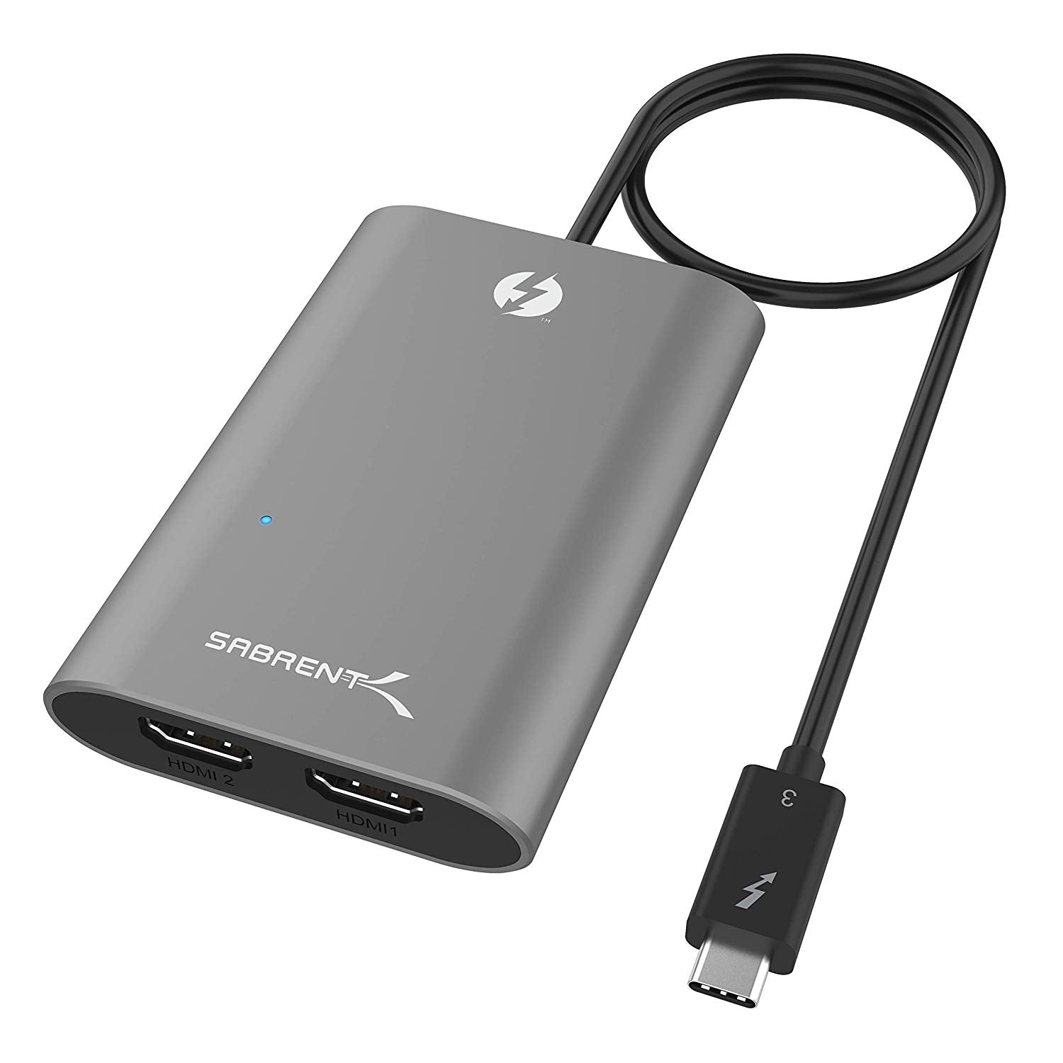Thunderbolt to Dual HDMI Adapter [Supports Up to Two 4K 60Hz