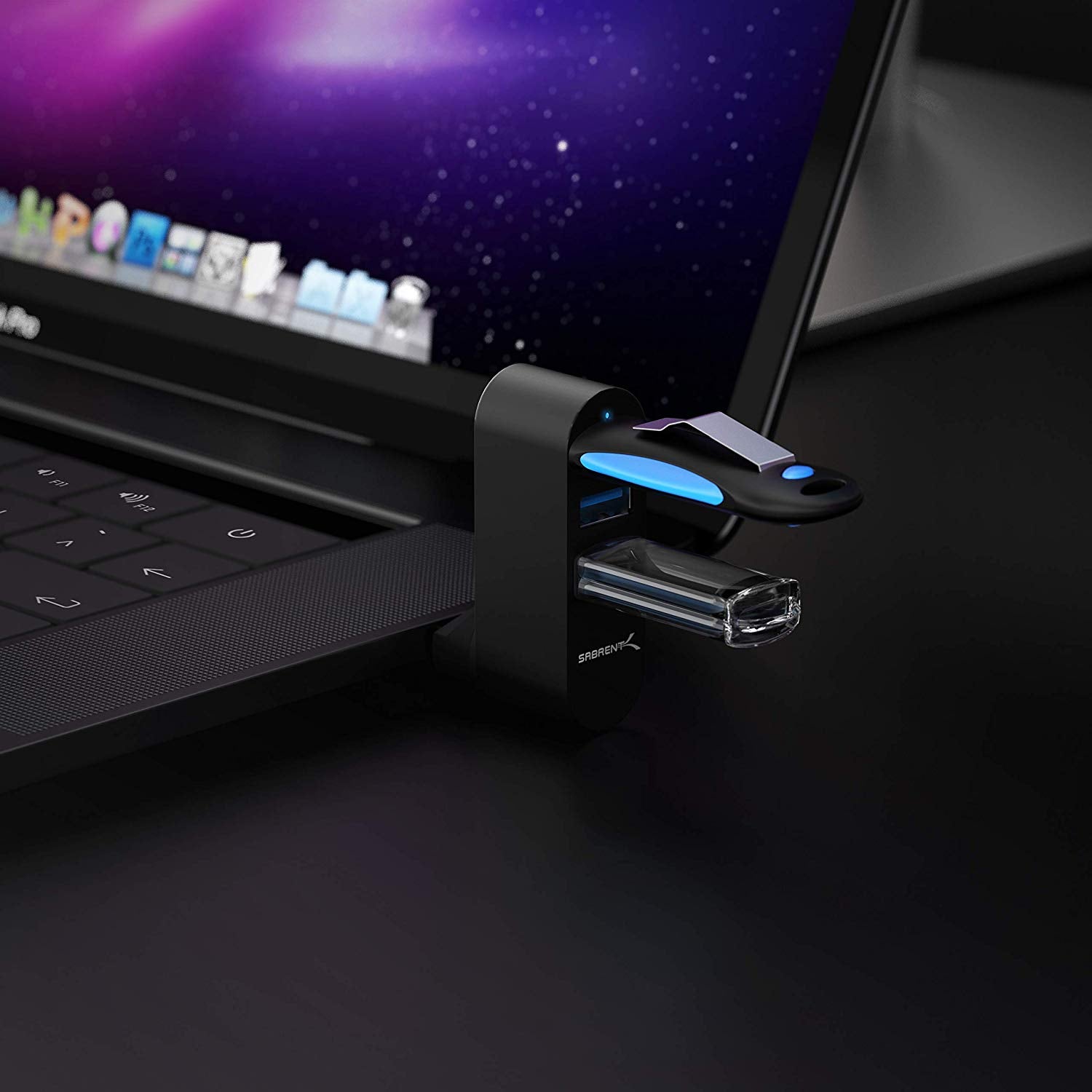 3-Port Mini USB 3.0 Rotating Hub