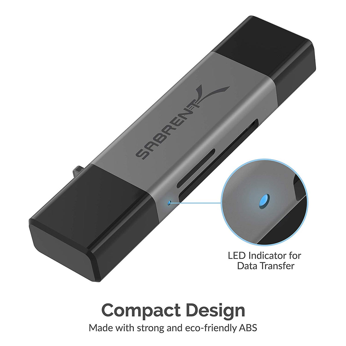 USB 3.0 and USB Type-C OTG Card Reader