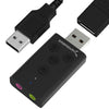 USB Aluminum External 3D Stereo Sound Adapter