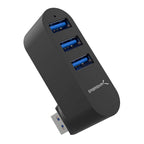 3-Port Mini USB 3.0 Rotating Hub