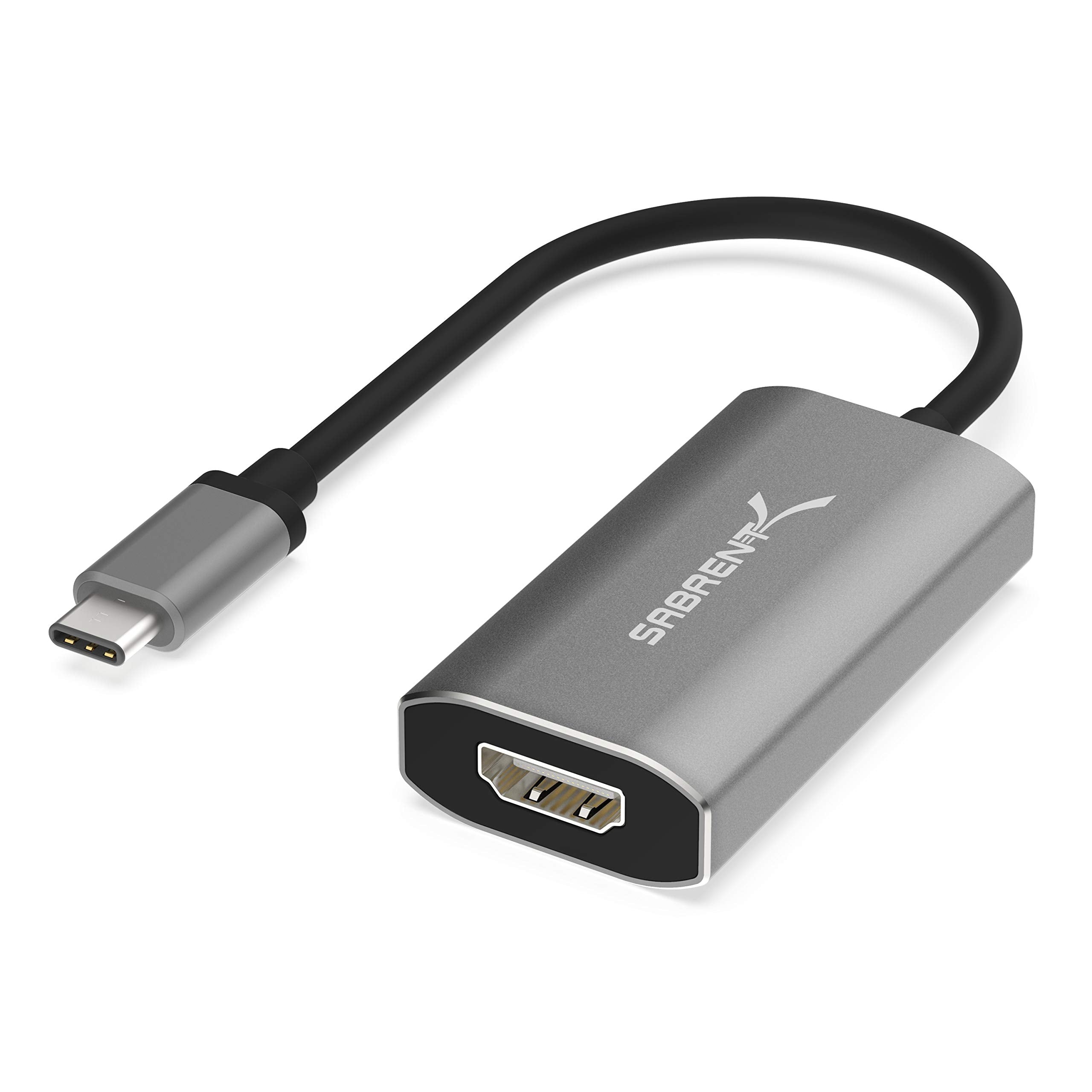 SABRENT Adaptador HDMI dual USB tipo C [soporta hasta dos monitores 4K  30Hz, compatible solo con sistemas Windows] (DA-UCDH)