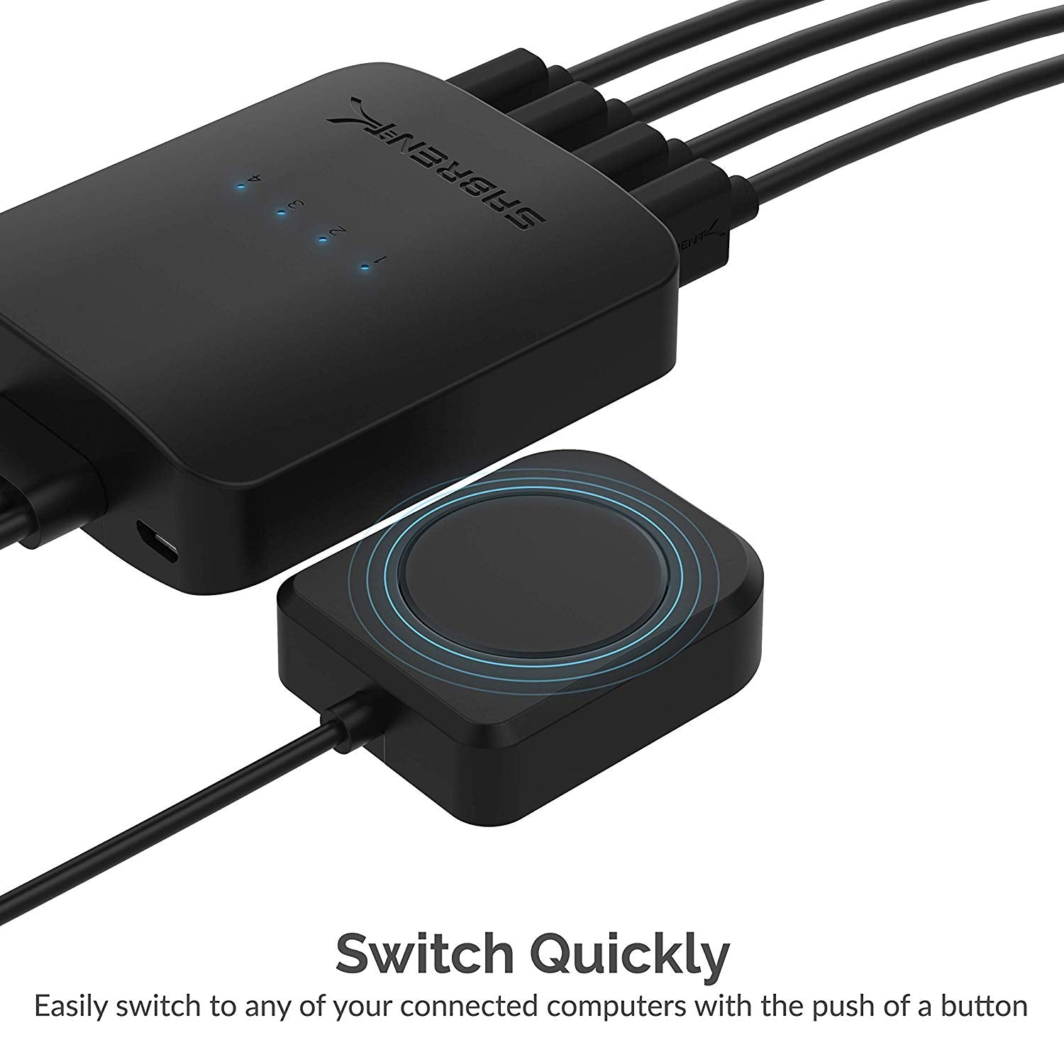4-Way USB 2.0 Sharing Switch