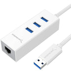 3 Port USB 3.0 and RJ45 10/100/1000 Gigabit Ethernet Port