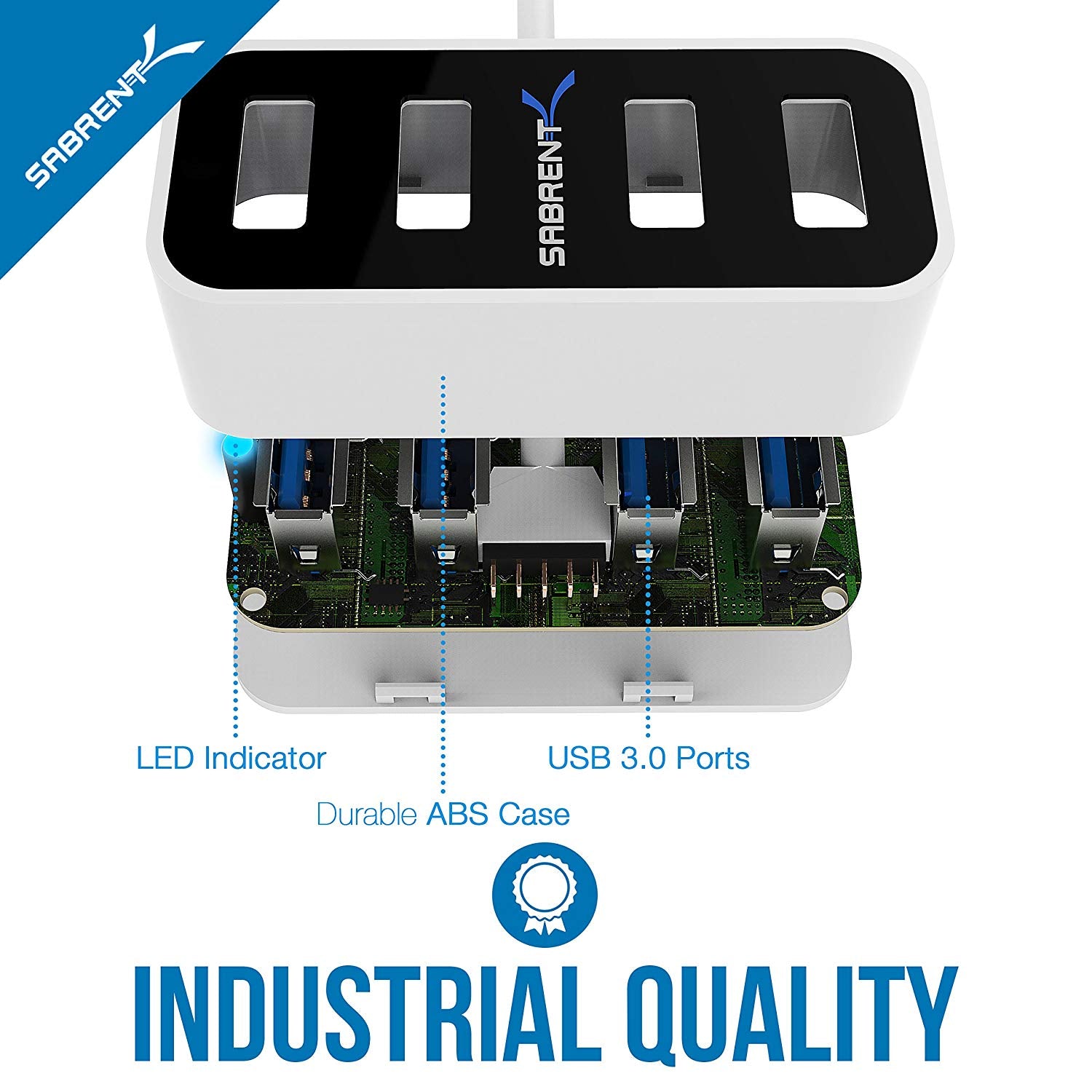 4 Port Mini USB 3.0 Hub