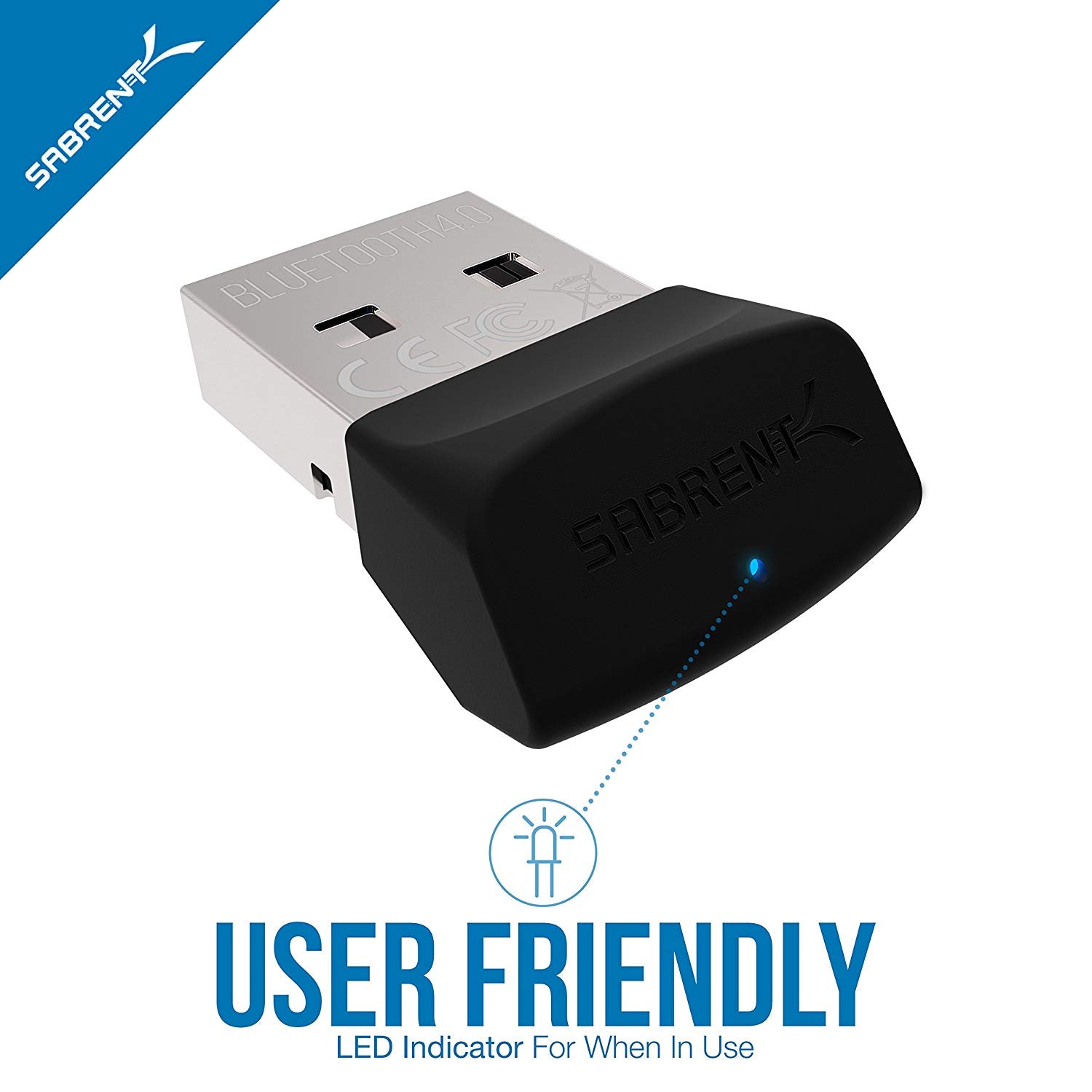 USB Bluetooth 4.0 Micro Adapter for PC [v4.0 Class 2 with Low