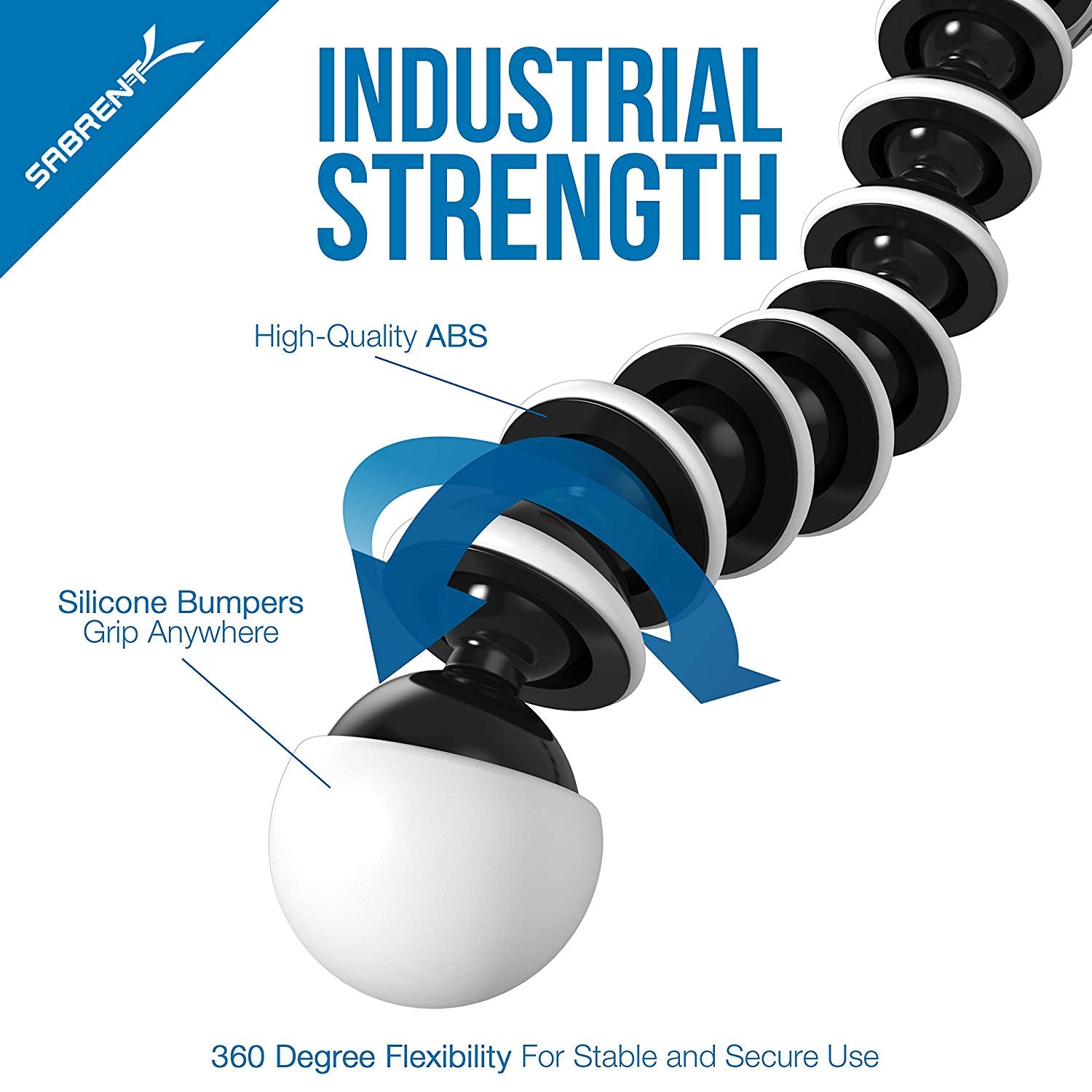 Flexible Tripod with Ball Head Bundle for Standard Tripod Mount