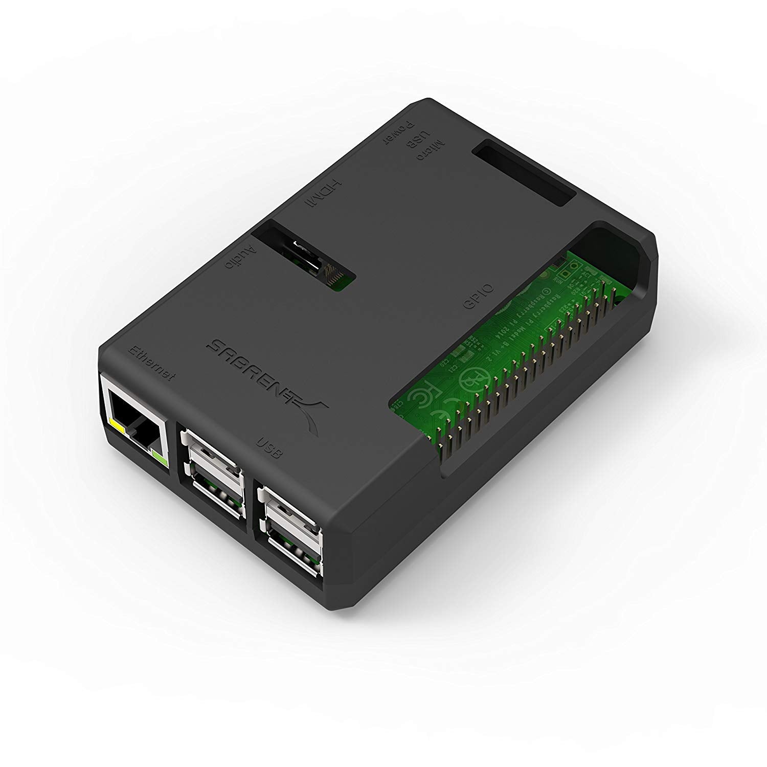 Case for Raspberry Pi 2 Model B and Raspberry Pi Model B+ (B PLUS) Black
