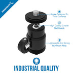 Flexible Tripod with Ball Head Bundle for Standard Tripod Mount