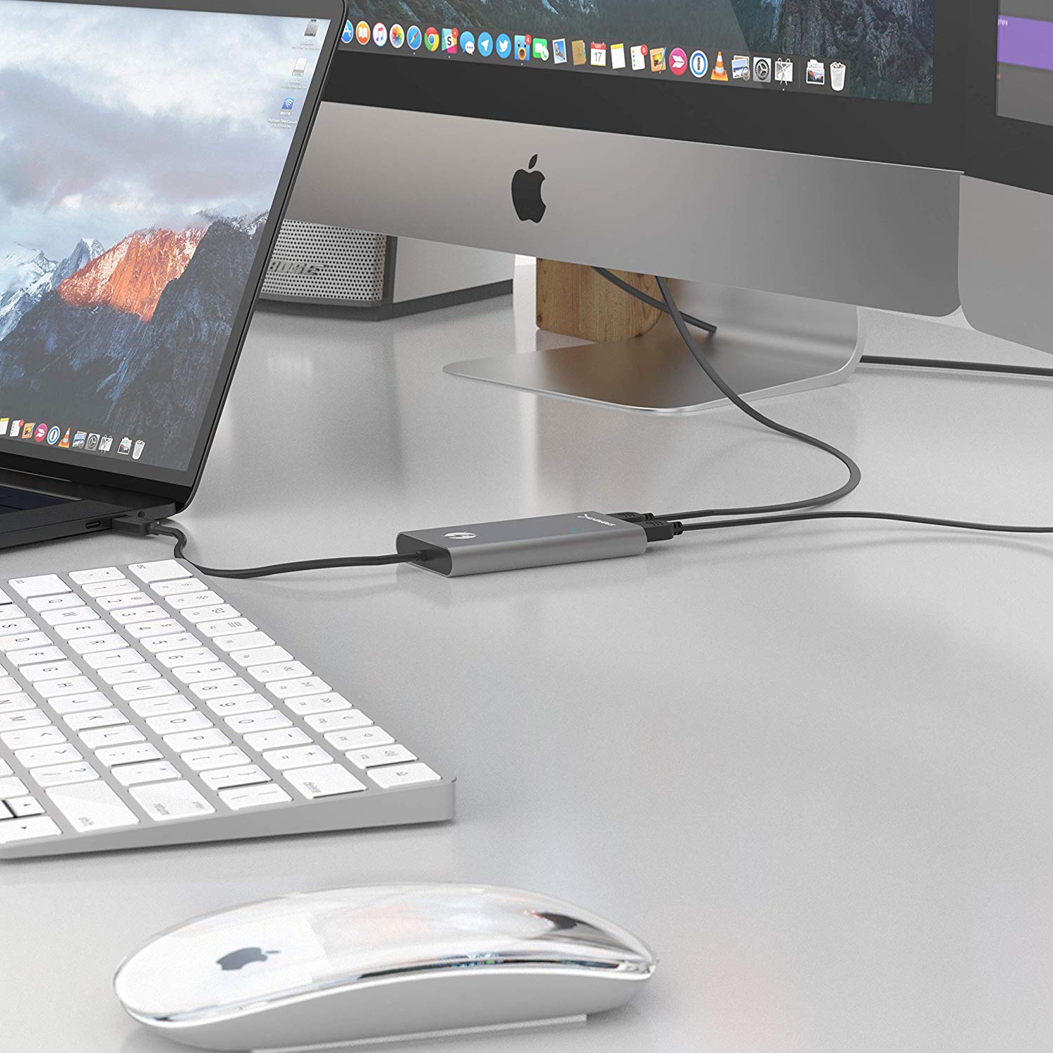 Thunderbolt 3 to Dual HDMI 2.0 Adapter [Supports Up to Two 4K 60Hz Monitors on Mac and Windows Systems]