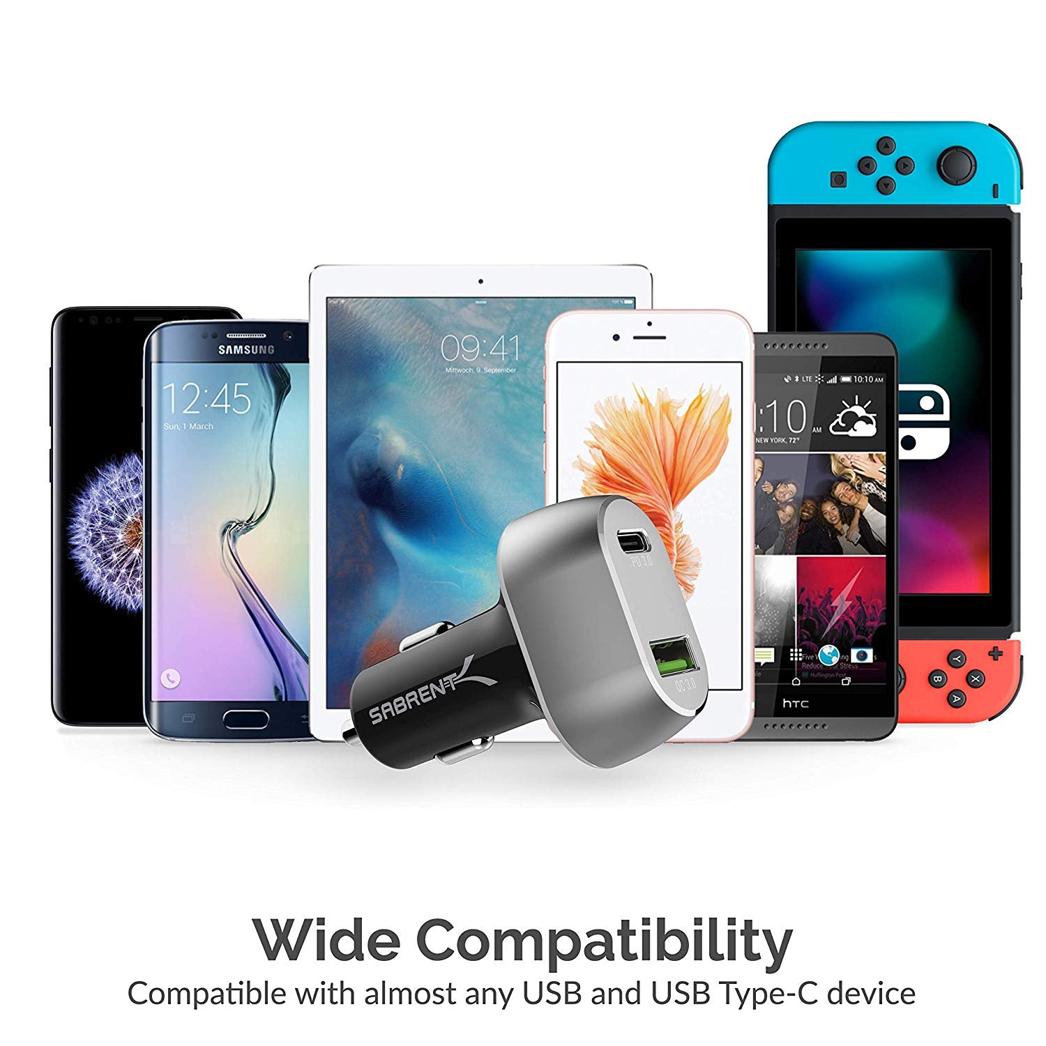 2-Port USB Quick Charge 3.0 PD Car Charger