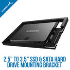 2.5" SSD & SATA Hard Drive to Desktop 3.5" SATA Bay Converter Mounting Kit