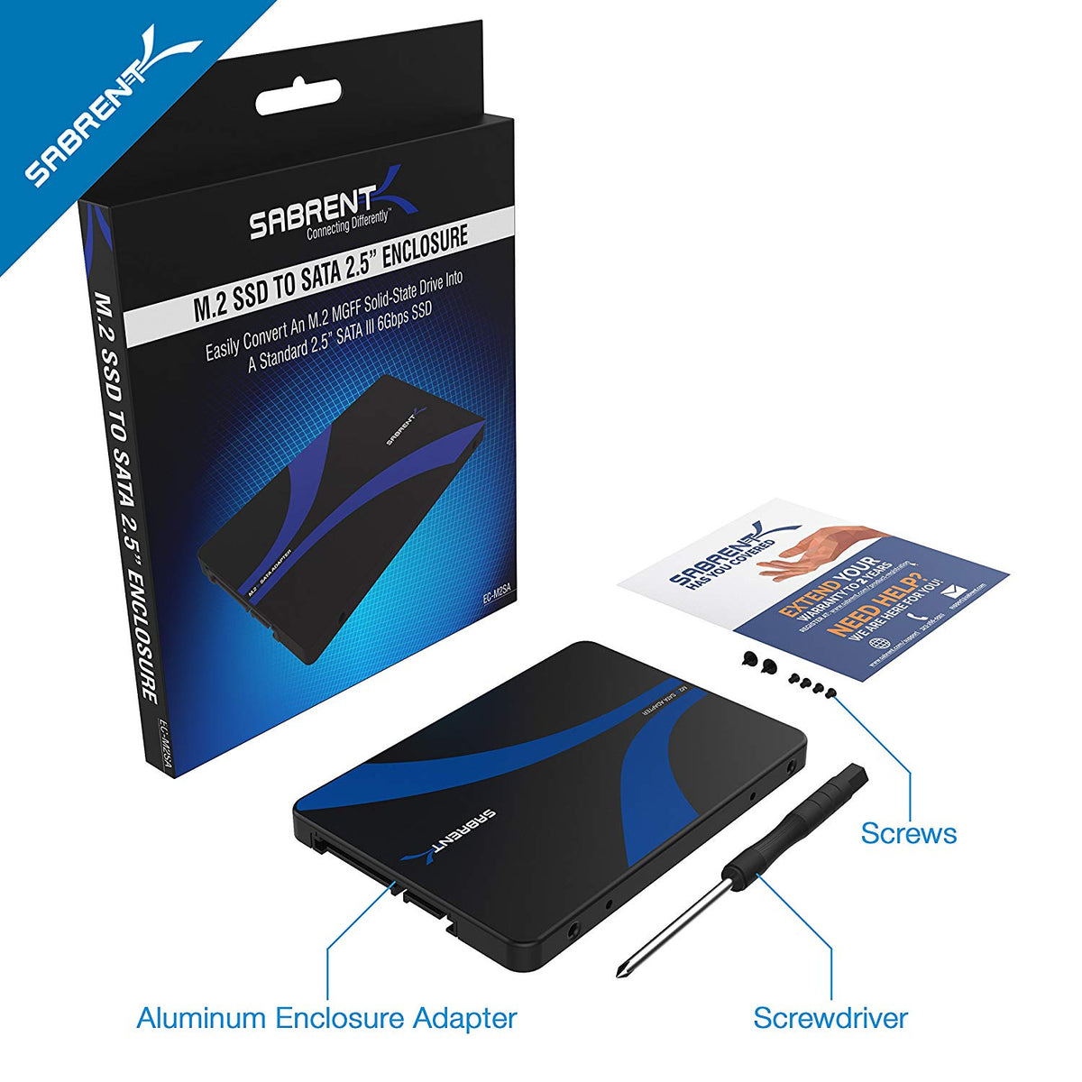 SSD to SATA III Aluminum Enclosure Adapter Sabrent