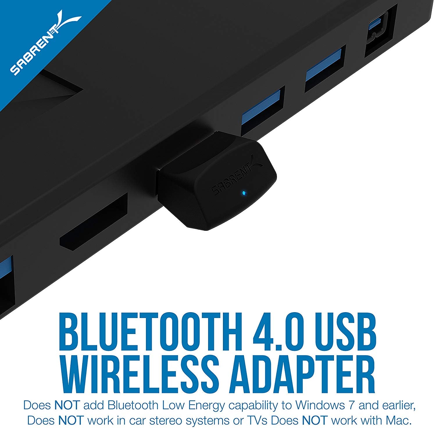 USB Bluetooth 4.0 Micro Adapter for PC [v4.0 Class 2 with Low Energy Technology]