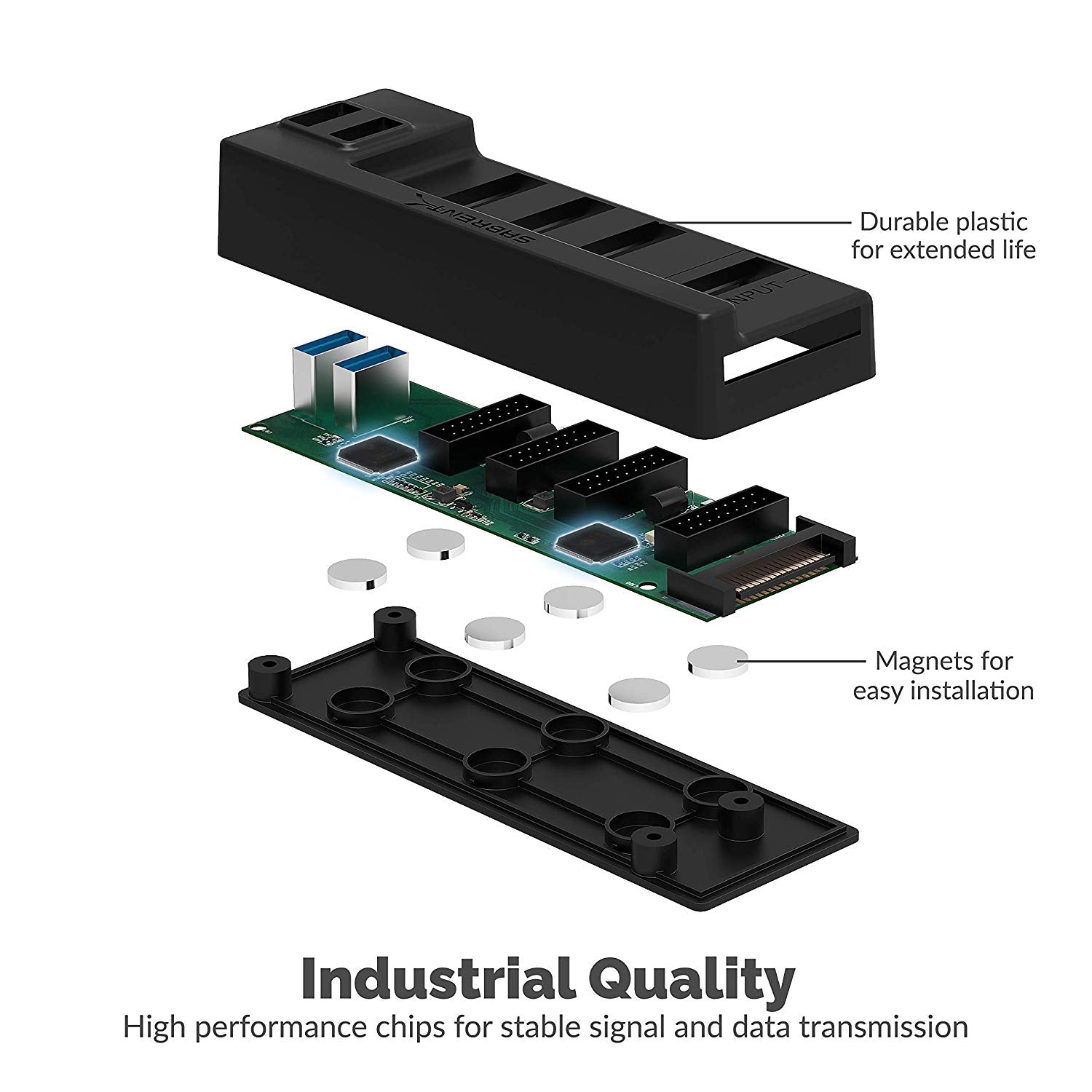 5 Port Internal USB 3.0 Hub Controller - Sabrent