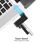 3-Port Mini USB 3.0 Rotating Hub