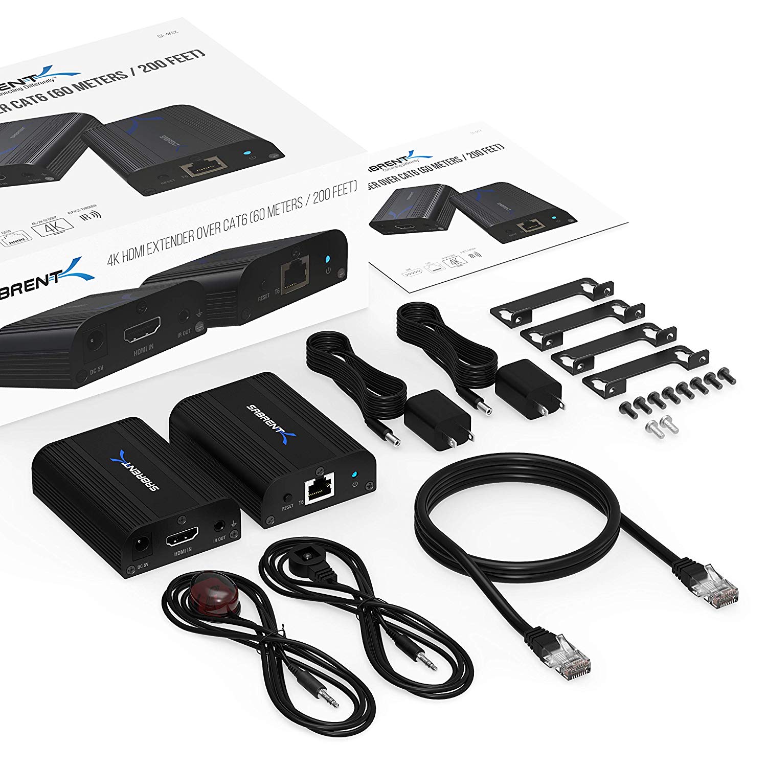 4K HDMI Extender Over CAT6 (60 Meters / 200 ft)