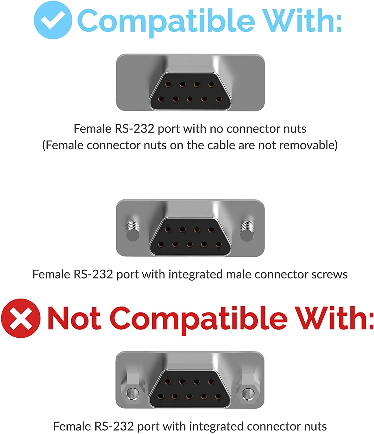 USB 2.0 To Serial DB9 Male (9 Pin) RS232 Cable Adapter
