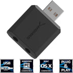 USB to 2 X 3.5mm Audio Stereo Splitter