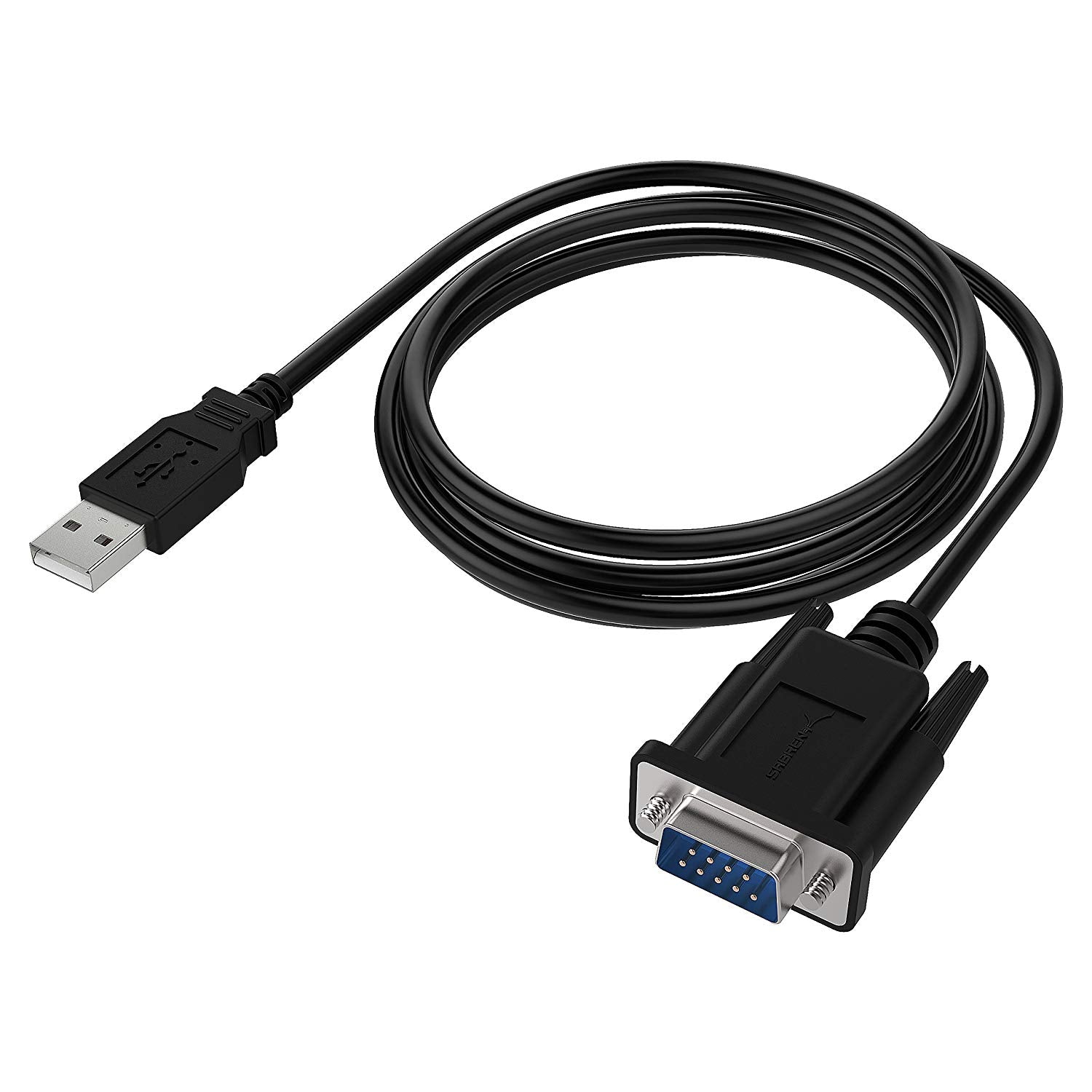 USB 2.0 to Serial (9-Pin) DB-9 RS-232 Adapter Cable 6ft Cable Sabrent