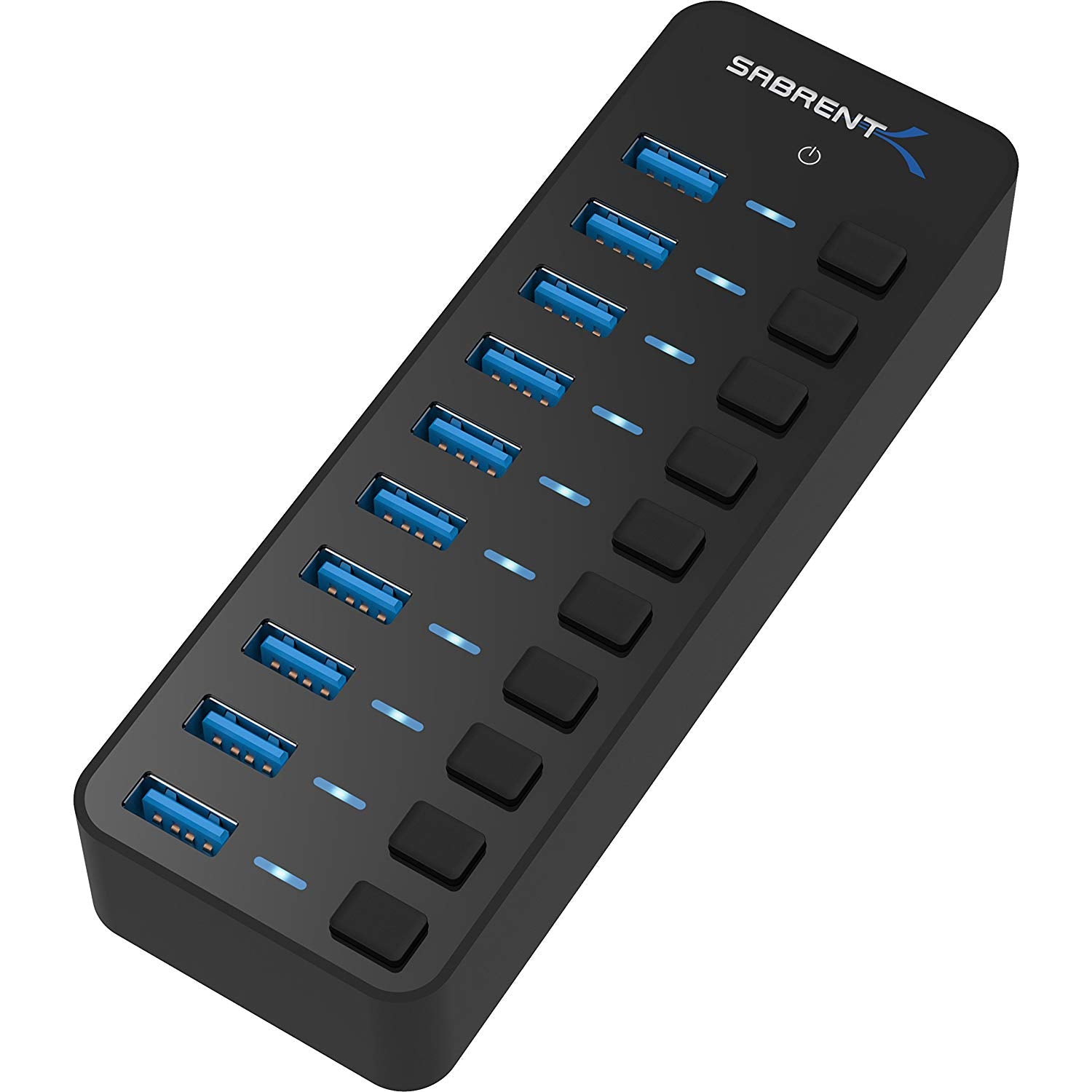 USB 3.0 Hub With Power Switches - Sabrent