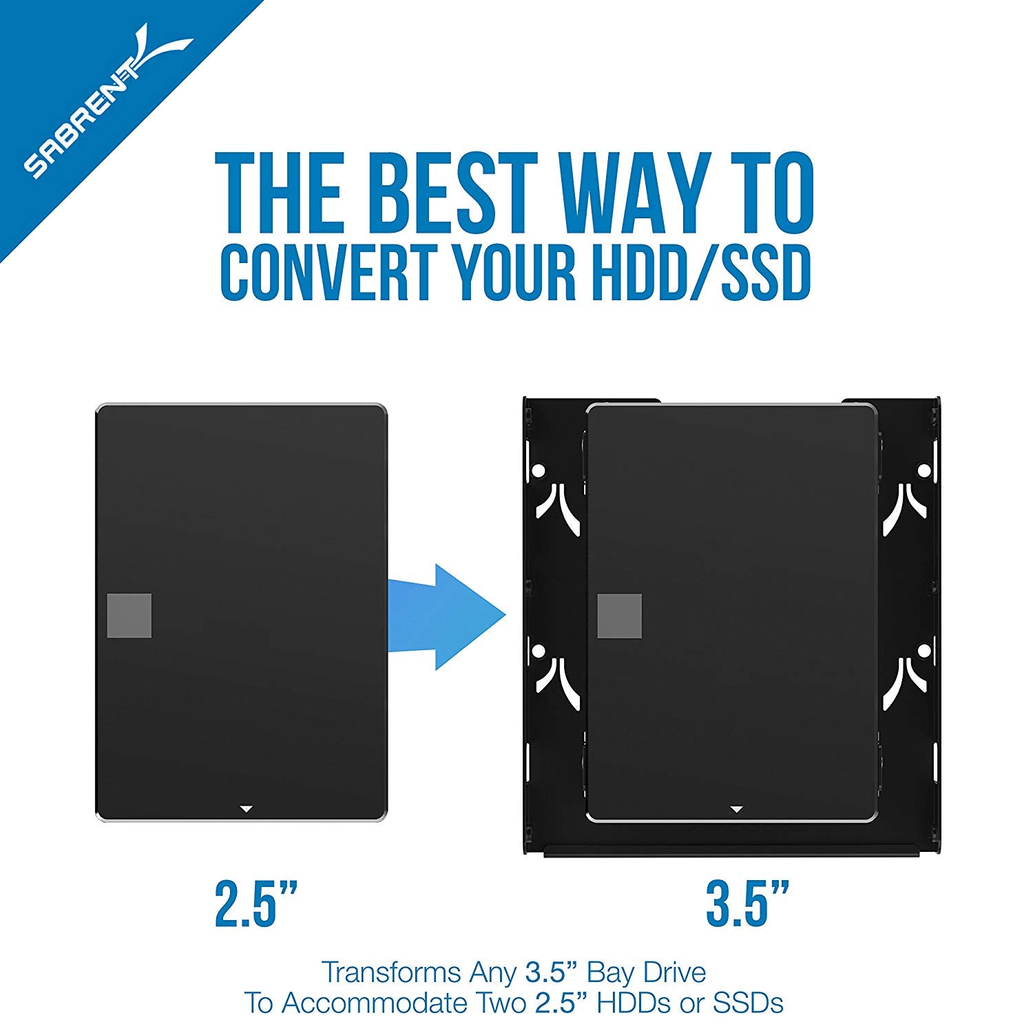 3.5-Inch to x2 SSD / 2.5-Inch Internal Hard Drive Mounting Kit