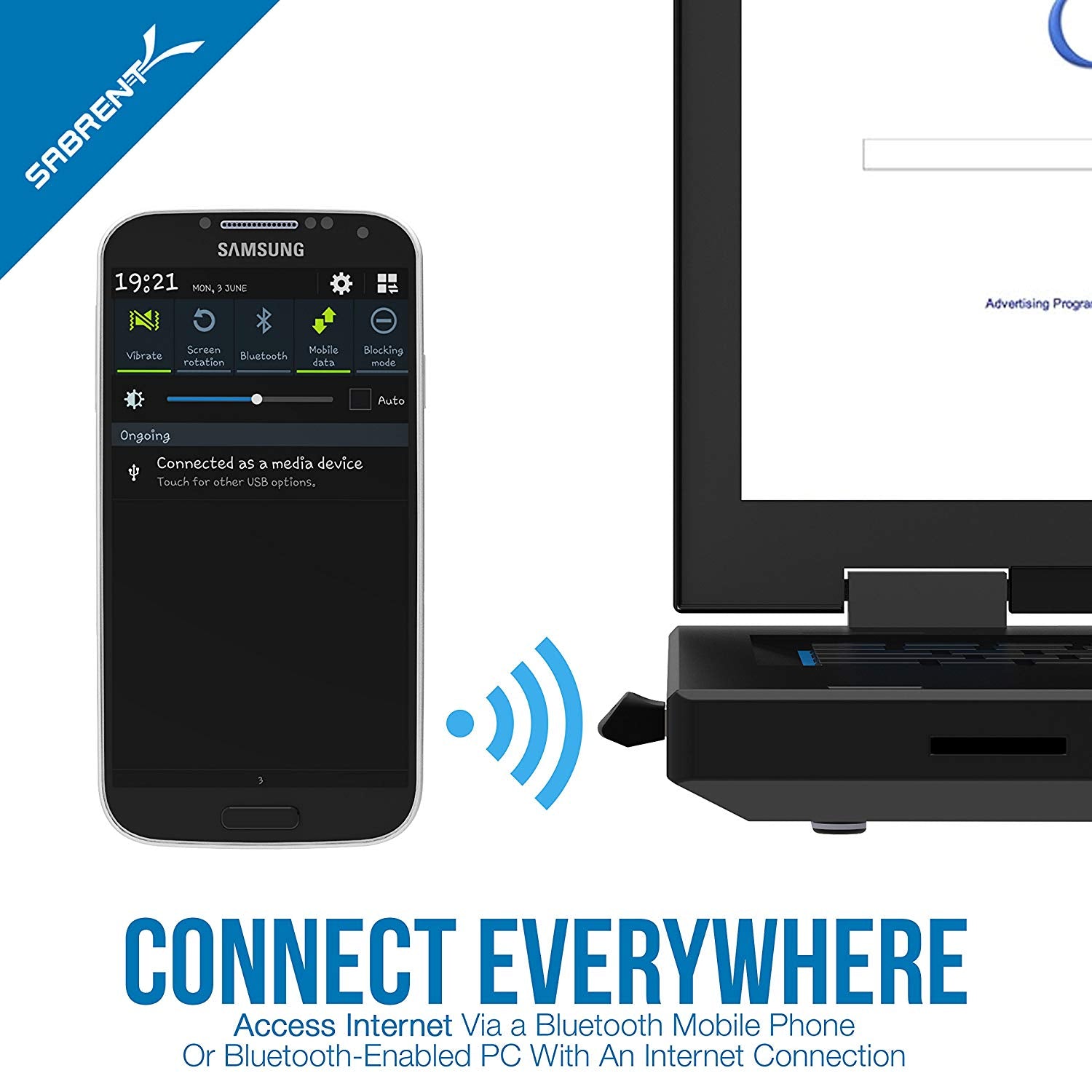 USB Bluetooth 4.0 Micro Adapter for PC [v4.0 Class 2 with Low Energy Technology]