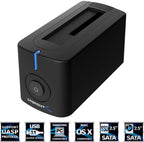 USB 3.1 to SATA External Hard Drive Docking Station for 2.5 or 3.5in HDD, SSD [Support UASP and 8TB]