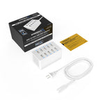 60 Watt (12 Amp) 10-Port Smart USB Rapid Charger