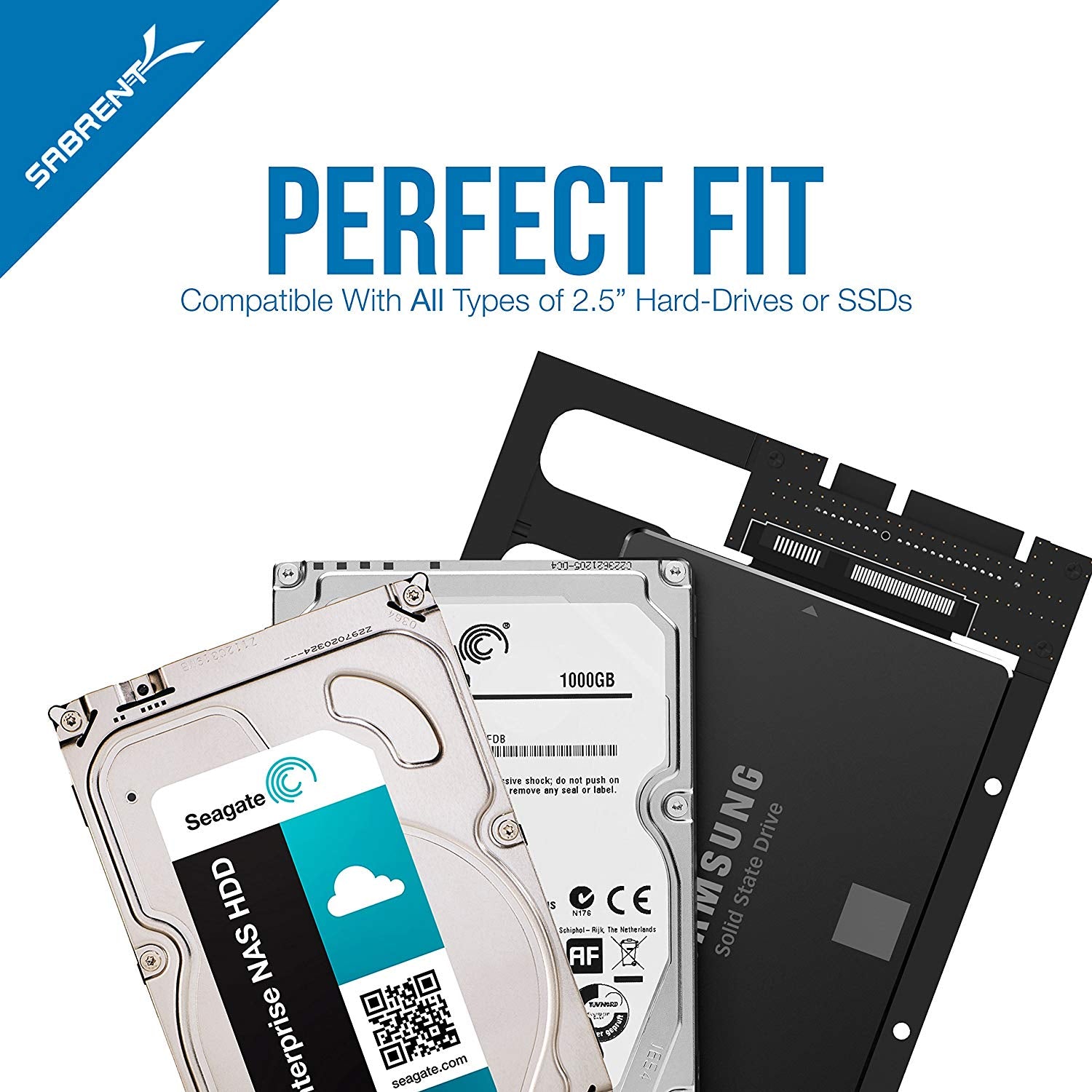 2.5" SSD & SATA Hard Drive to Desktop 3.5" SATA Bay Converter Mounting Kit
