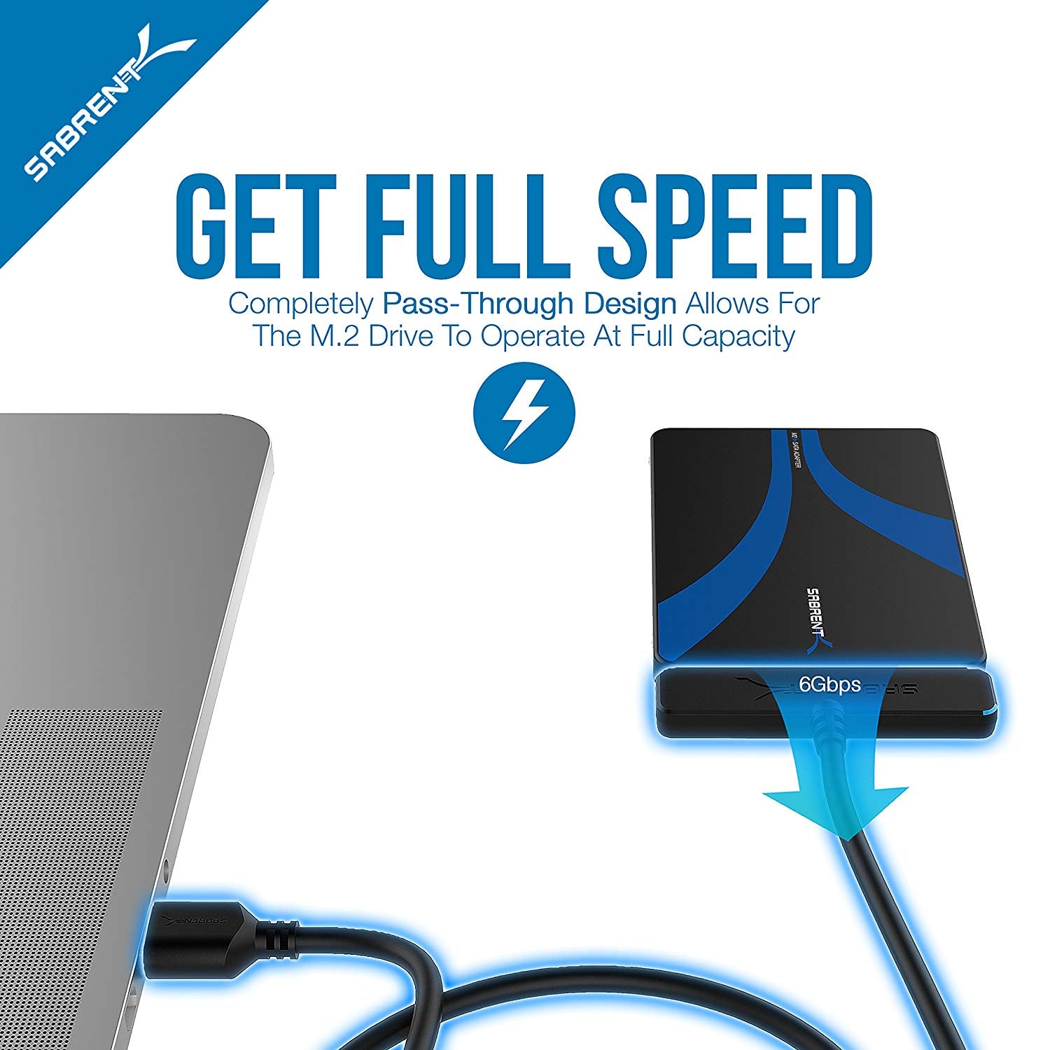 M.2 SSD to 2.5" SATA III Aluminum Enclosure Adapter