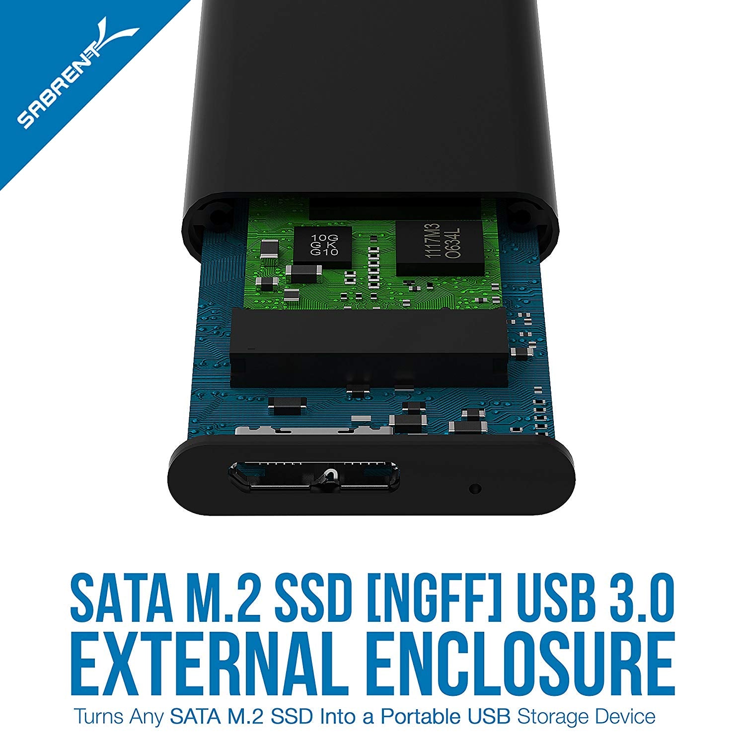M2 NVME NGFF SATA SSD to Type-C/USB 3.0 Portable External Drive