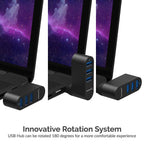 3-Port Mini USB 3.0 Rotating Hub