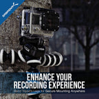Flexible Tripod For Standard Tripod Mount (GoPro Mount Adapter Included)
