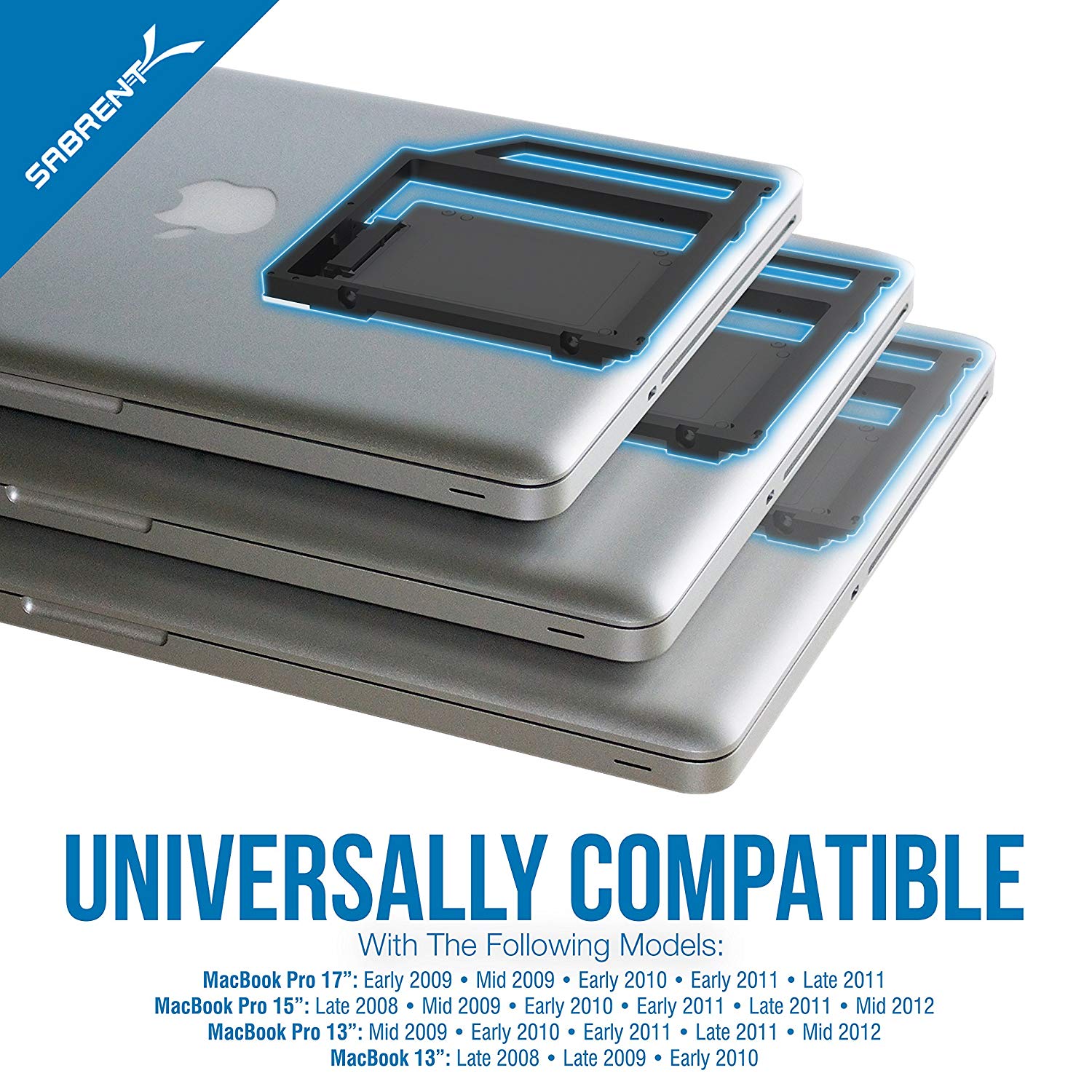 Data Doubler Optical Bay to Hard Drive/SSD Caddy Tray Adapter