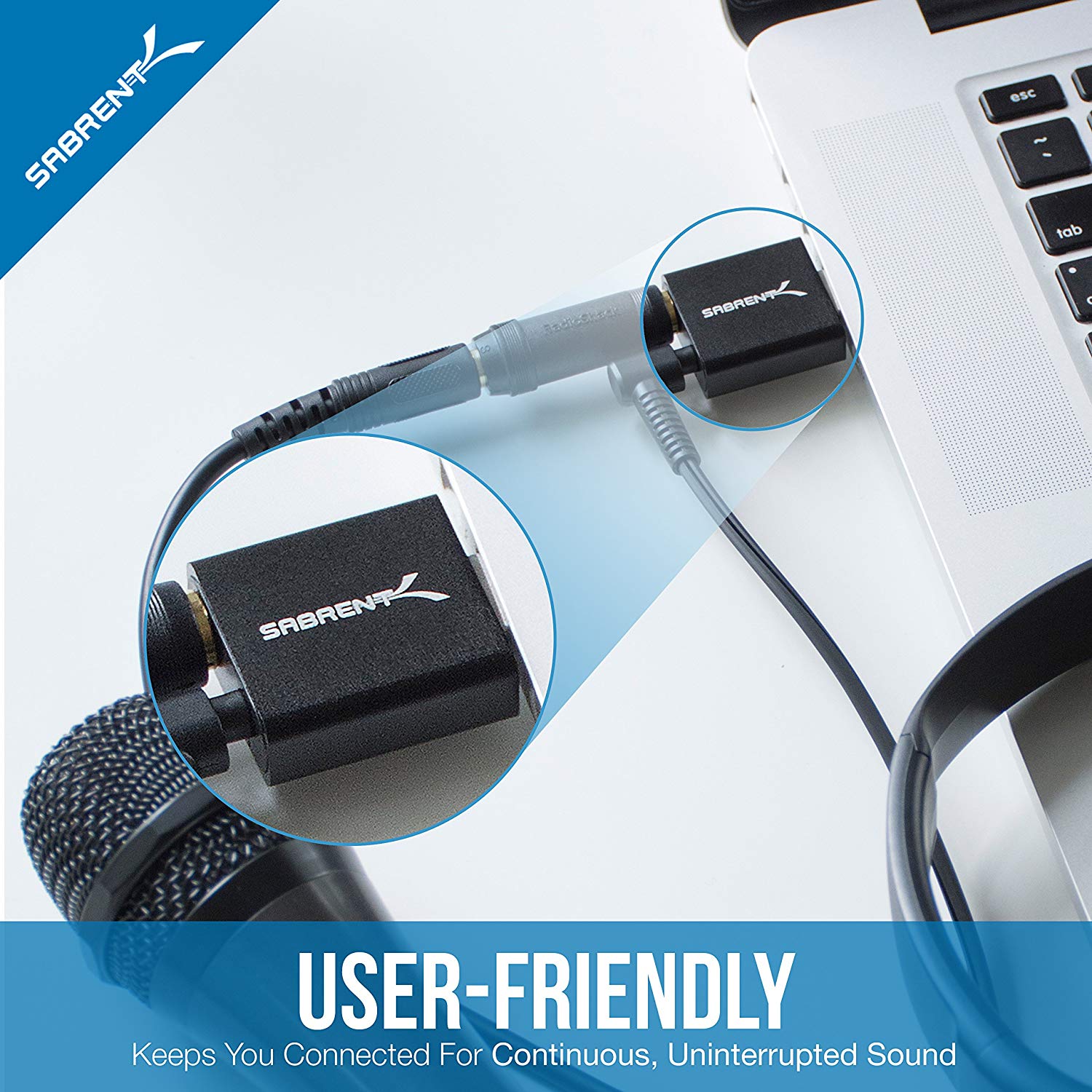 USB Aluminum External Stereo Sound Adapter