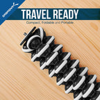 Flexible Tripod For Standard Tripod Mount (GoPro Mount Adapter Included)