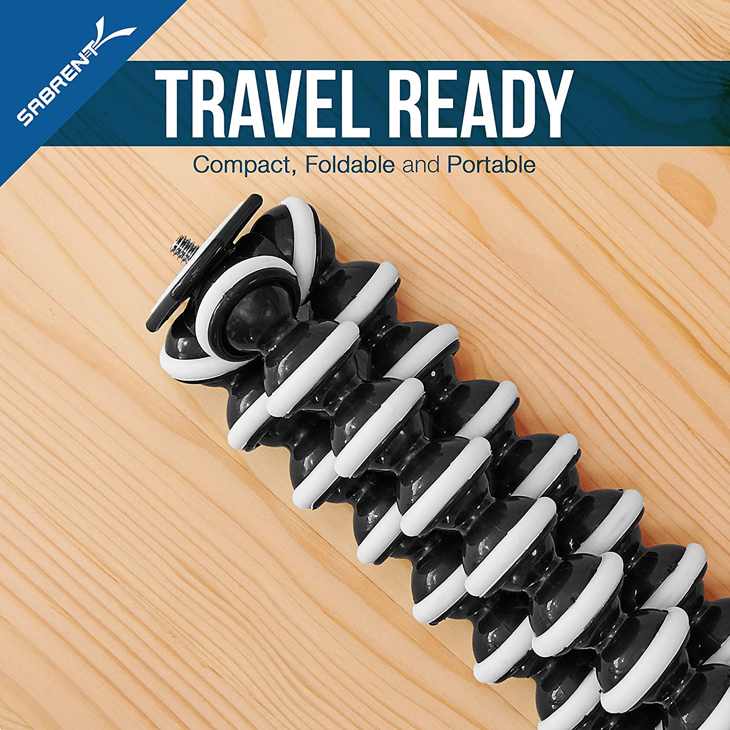 Flexible Tripod For Standard Tripod Mount (GoPro Mount Adapter Included)